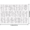 thumbnail image 2 of 28PCS Flowers and Patterns Iron on Rhinestones Transfer Bling Glass Rhinestone Decals DIY Crystal Hotfix Transfer Stickers Crystal for T-Shirt Clothing Bags Hats Jeans Decor Gifts, 2 of 7