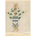 thumbnail image 2 of Léon Bakst 18x24 Gold Ornate Framed and Double Matted Museum Art Print Titled - Nymph in ‘The Afternoon of a Fauna’ (1912 - 1916), 2 of 4