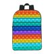 thumbnail image 1 of Mochila Escolar Con Estampado De Burbujas Y Arcoíris Con Correa Ajustable Para El Hombro, Mochila Para Niños, Mochila Impermeable De Poliéster Para Niñas Y Niños Speravity AP008087-02, 1 of 6