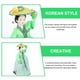 thumbnail image 4 of Figura de muñeca de estilo coreano, traje de hanbok coreano, adorno de muñeca, decoración de escritorio, 4 of 8