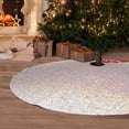 thumbnail image 6 of Yiaed Glitter Light Pearl Print Christmas Tree Skirt , Tree SkirtsTree Mat for Christmas Winter Holiday Indoor Decorations-30", 6 of 7