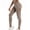 Khaki women high waisted leggings a1, variant on Cagogo Women's High Waisted Stretch Slim Fit Leggings Long Pants Casual Sporty Workout Gym Yoga Activewear Trousers Running Lounge Athletic Bottoms, Army Green L