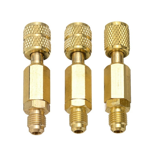 3pcs/lot HVAC 3 Color R410A Valves Refrigerant Adapter AC Charging Hoses Straight Ball Valves ,Easy to Install