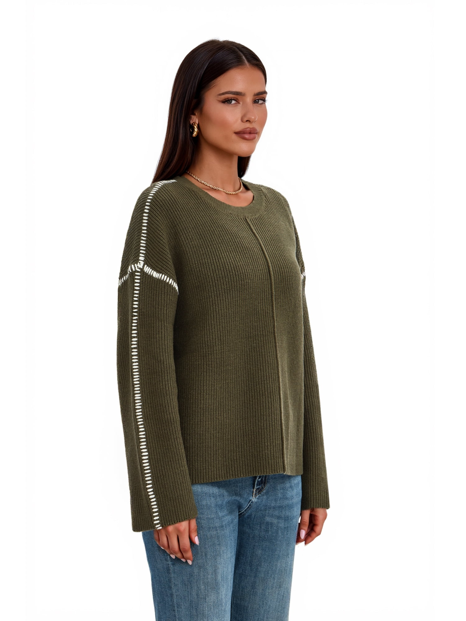 Women’s Pretty Garden CABLE KNIT MOCK NECK TOP - MOCKNECK SWEATER