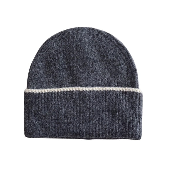 Beanie Hats Unisex Knit Cuffed Beanie Warm Winter Hats Unisex Beanie Knitted Cap Fashion Ski Hat for Boy Girl Aged 2-6 Years