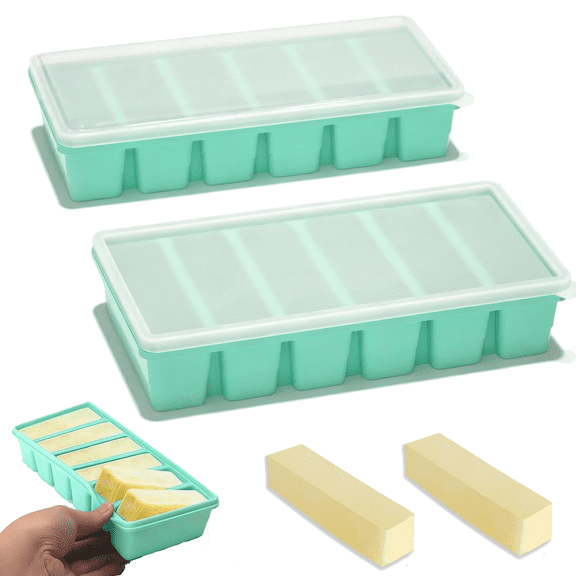 2-Piece Silicone Butter Mold for Homemade Butter Stick Molds