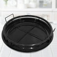 thumbnail image 5 of Yucurem Microwave Baking Tray Bbq Baskets Tools Air Fryer Accessories Kitchen Essentials (Black Round), 5 of 6