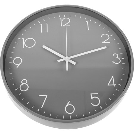 Milisten Pvc Families and Friends Wall Clock Grey 1Set 11.8x11.8x1.7In