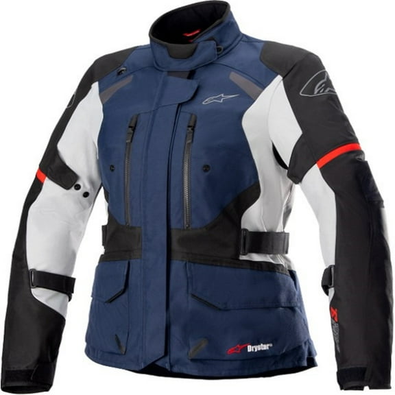 Alpinestars Stella Andes V3 Womens Drystar Motorcycle Jacket Black/Blue SM