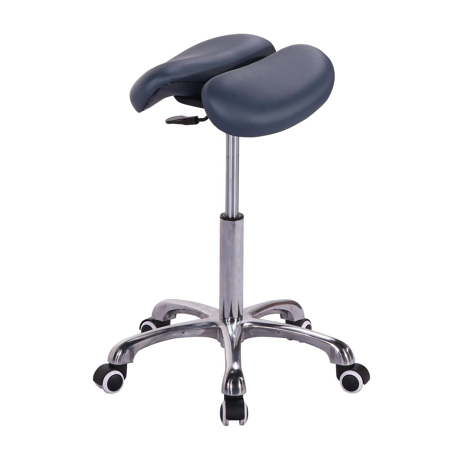 Master Massage Berkeley Ergonomic Split Seat Style Saddle Stool Royal Blue