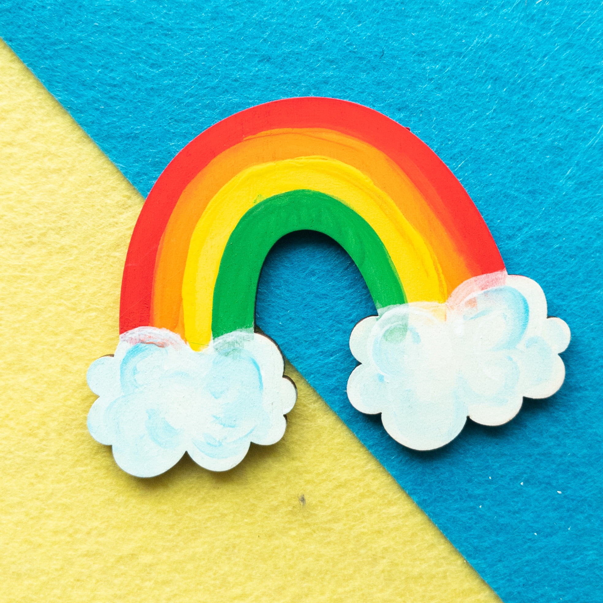 (9 pack) Hello Hobby Wooden Rainbow Shape, Ready-to-Decorate Die-Cut Shape, 4 in. x 0.15 in. x 3 in.