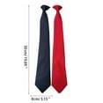 thumbnail image 2 of COMEET Neck Tie, Men Women Simple Clip on Tie Uniform Plain Solid Color Pre-Tied Party Necktie, 2 of 11