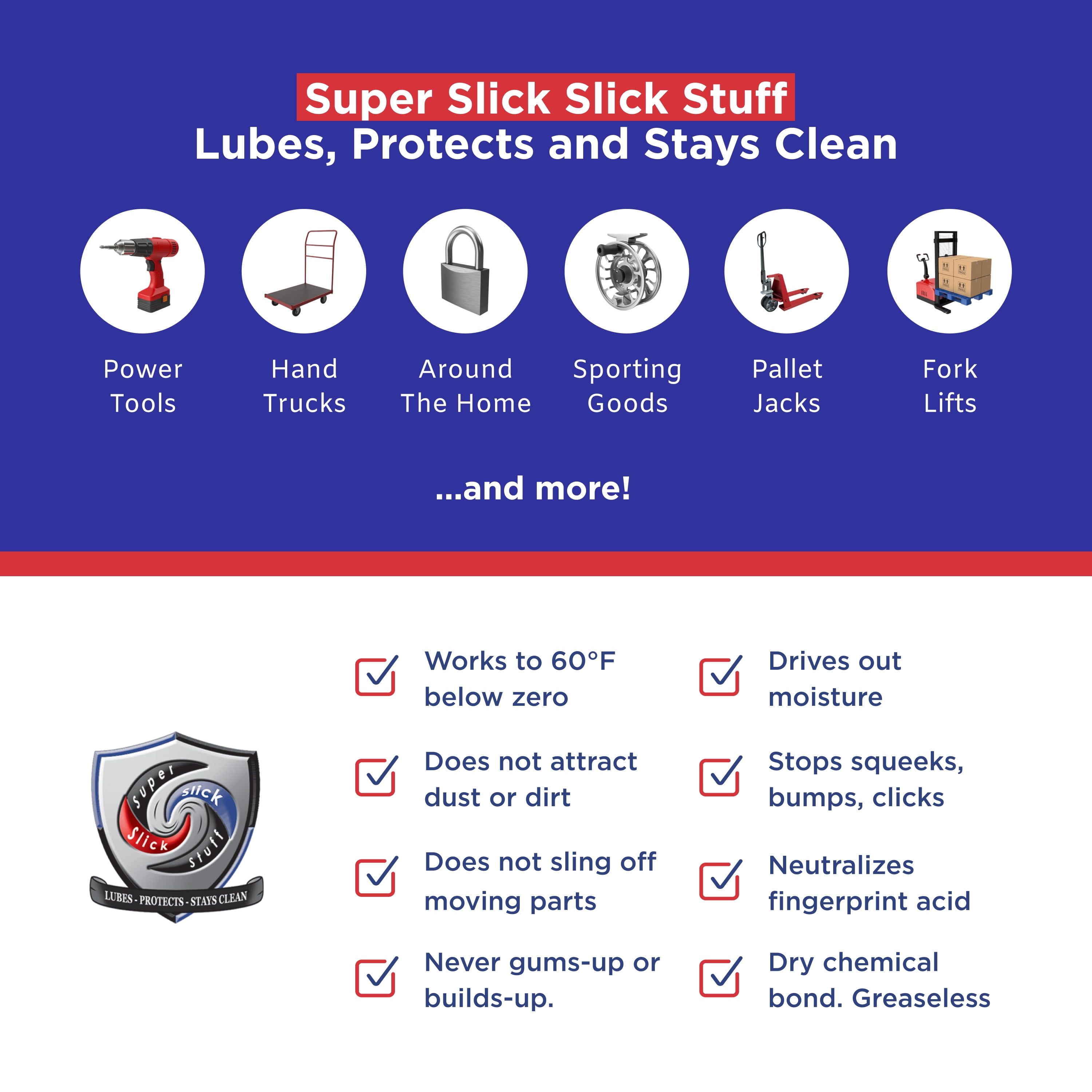 (12 pack) Protexall, Super Slick Slick Stuff CA Aerosol Multi-Purpose Lubricant Spray, 9 oz.