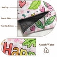 thumbnail image 6 of Children's Day Area Rugs 3'x5', Washable Small Throw Rugs for Living Room Bedroom, Cartoon Cute Flowers Leaf Pink Plaid Indoor Outdoor Rug Non-Slip Low Pile Carpet Runner Reversible Floor Mats, 6 of 8