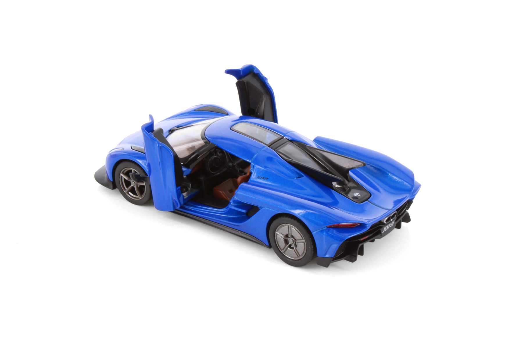 Modèle Réduit Koenigsegg Jesko Absolute Gara 1:40 - Portes Ouvrables - Voiture De Collection - Bleu - 8