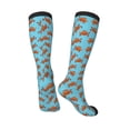 thumbnail image 4 of Fotbe Turtle print Women's Men's Novelty Crew Socks Cotton Socks Knee High Socks for Walking,Running,Nurses,Pregnancy, 4 of 9