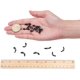 thumbnail image 4 of 200 piezas de soportes de conector de retención de extremos de bucle de goma antideslizantes negros con accesorios de hierro para cadena de collar y soporte de gafas, 4 of 6
