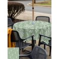 thumbnail image 5 of Outdoor Tablecloths with Umbrella Hole & Zipper, Sage Green Botanical 54x54 Inch Square Tablecloths, Spring Summer Chic Wildflowers Waterproof Table Cloth, Patio/Pool/Picnic Table Covers, 5 of 8