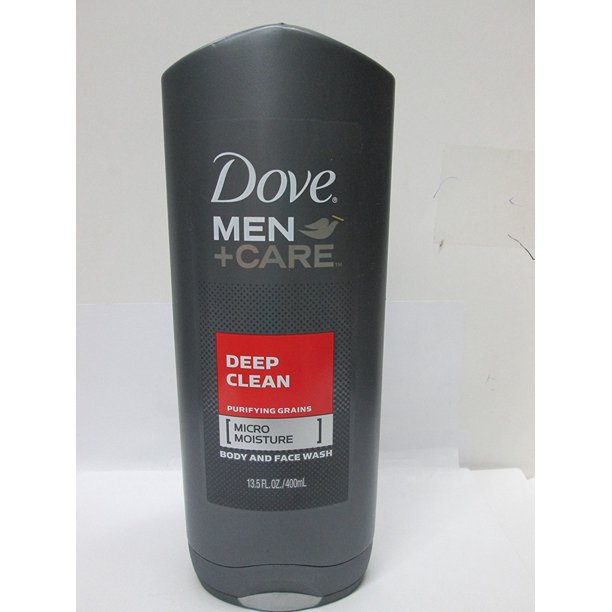 Dove Men + Care Body and Face Wash, Deep Clean, 13.5 Ounce (2 Pack