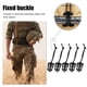 thumbnail image 1 of Hebillas De Correas Hebillas De Correas 5 uds Molle mochila mosquetón EDC cuerda elástica correas hebilla de fijación (negro), 1 of 7