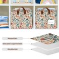 thumbnail image 4 of Yayeee Foldable Storage Basket for Shelves with Handles Waterproof Cloth Bins, Watercolor Leaves, 4 of 7
