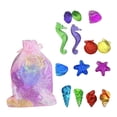 thumbnail image 1 of Miangastore Colorful Plastic Gemstone Toys for Kids Lightweight and Portable 2 Bags, 1 of 9