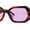 Tortoise - Purple, variant on Womens Angular Bevel Narrow Clout Mod Plastic Sunglasses Black - Beige