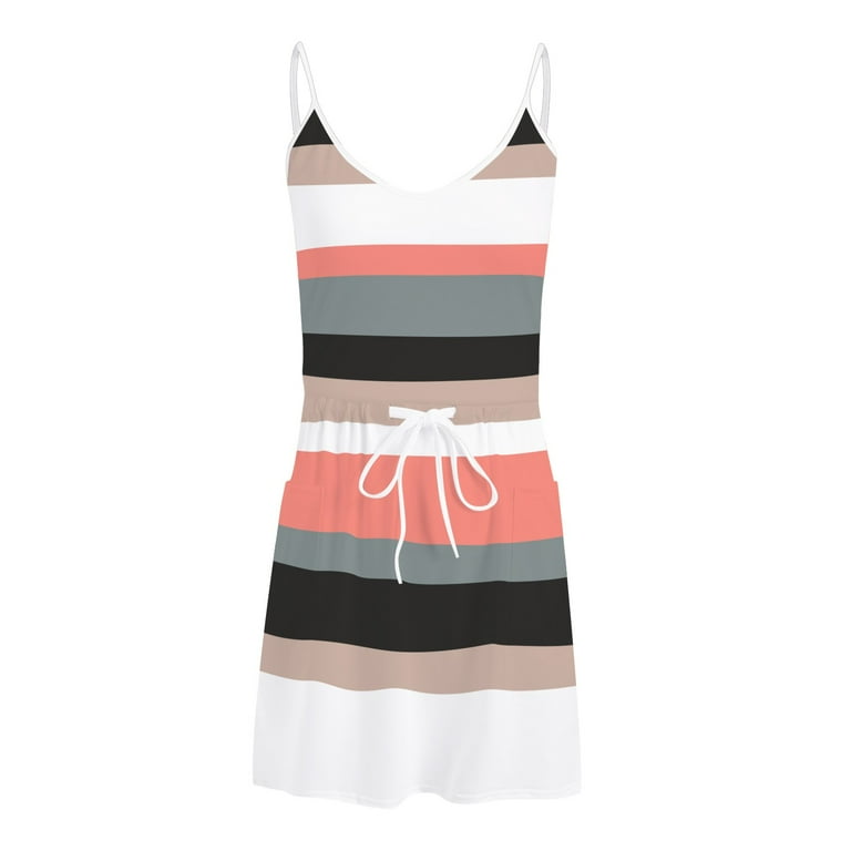 Leey-World A Line Dresses For Women Womens Summer Dress Ruffle Sleeve V  Neck Dresses Fashion Casual Fit Flowy Tiered Boho Beach Vacation Sundress  Pink,2XL - Walmart.com