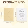 thumbnail image 2 of Uxcell Birthday Card, Funny Happy Birthday Greeting Cards Thick Card Stock with Kraft Paper Envelope Gift Perfect for Wife, Husband, Brother, Sister, Daughter, Son, Mom, White(nainai), 2 of 7