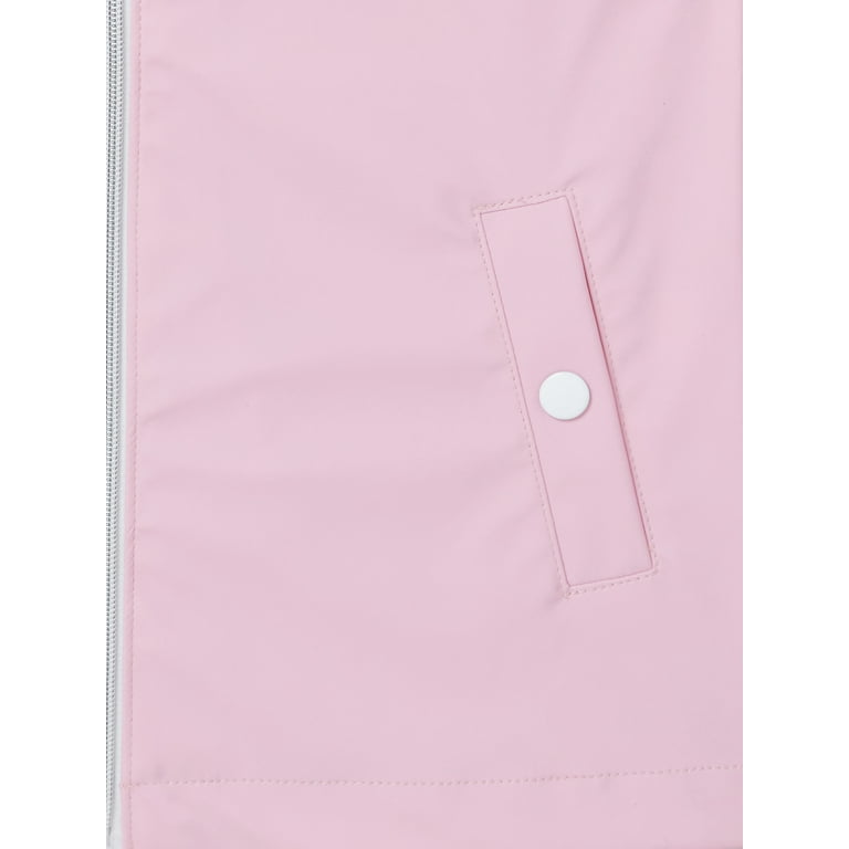 Pink platinum top rain jacket