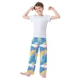 thumbnail image 3 of Sky Moon Oil Paint Pattern Pajama Pants Soft Lightweight Lounge Pants Bottoms Sleep Pants Warm Comfy, 3 of 9