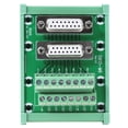 thumbnail image 2 of DB15 DIN Rail Interface Module Terminal Block Female Head DIN Rail Mount Interface Module Screw Terminal Block Board Connector, 2 of 8