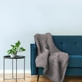 thumbnail image 4 of Cooling Knitted Weighted Blanket, Hand Made Chunky Knit Weighted Throw Blanket, 4 of 5