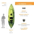 thumbnail image 2 of Lifetime Tamarack Angler 10 ft Sit-on-Top Fishing Kayak, Krypton Fusion, 2 Pack (90921), 2 of 11
