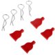 thumbnail image 5 of 2 Piezas de Repuesto de Hebilla de Carcasa de Metal para Coche RC 1/10/coches de Carretera, Color Rojo , 4 piezas, 5 of 6
