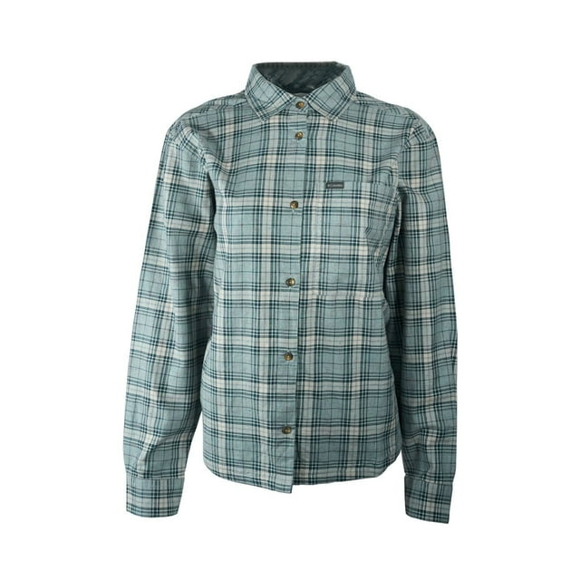 Columbia Chemise Femme Bleue Point Creek Tissée à Manches Longues