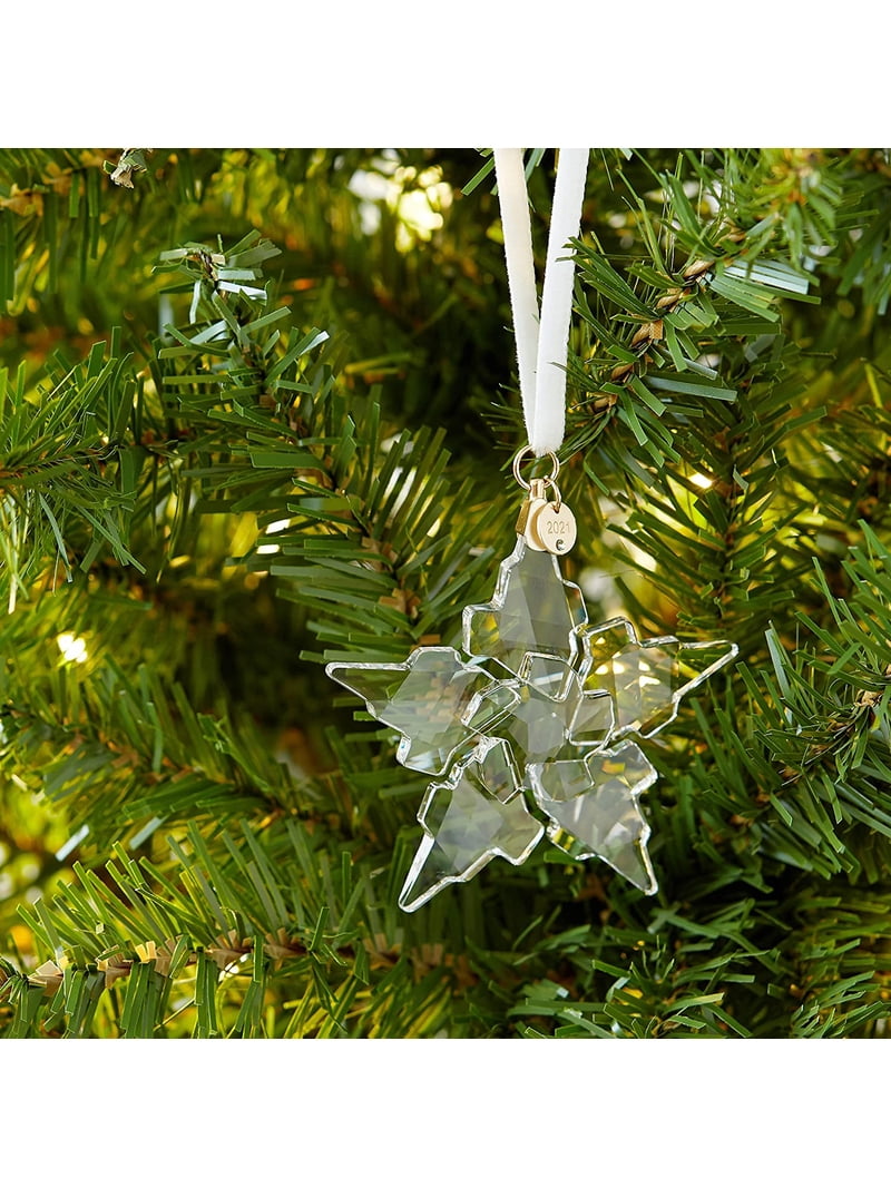 SWAROVSKI【2021年】クリスマスオーナメント Swarovski Annual Edition 2021 Ornament, 67 Facets, Clear Crystal