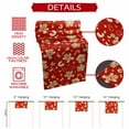 thumbnail image 6 of Christmas Gingerbread Man Table Runner 13x108 Inch Winter Snowflake Food Red Background Table Runners Dresser Scarves Winter Holiday Kitchen Dining Table Decoration for Home Party Indoor, 6 of 9