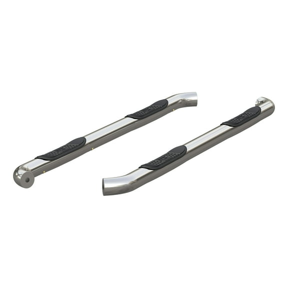 ARIES 209042-2 3-Inch Round Polished Stainless Steel Nerf Bars, No-Drill, Select Nissan Titan, XD