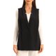 thumbnail image 1 of Chaleco Blazer Casual INSPIRE CHIC sin mangas para mujeres con frente abierto y cuello de solapa, color negro, talla XL, 1 of 6