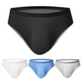 thumbnail image 4 of zeranth Summer Ultra-Thin Ice Silk Sexy Men Briefs Translucent Low-rise Seamless 3D U Convex Breathable Panties, 4 of 7