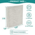 thumbnail image 5 of Stripes 12.4x10.6in PVC Round Ring Binders, 2-Pack, D-Ring 3-Hole, Metal Clip, 5 of 10