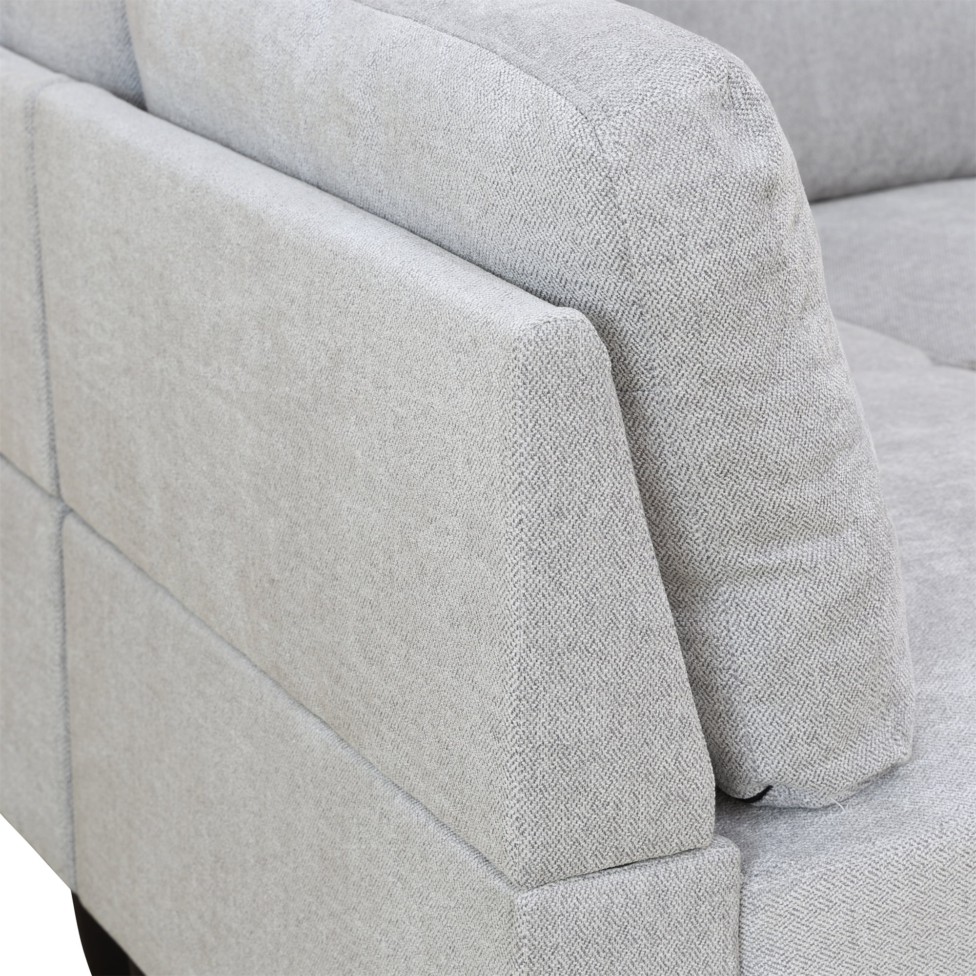 Aukfa Modular Sectional Couch Set - Corner sofa - Flannel - Gray