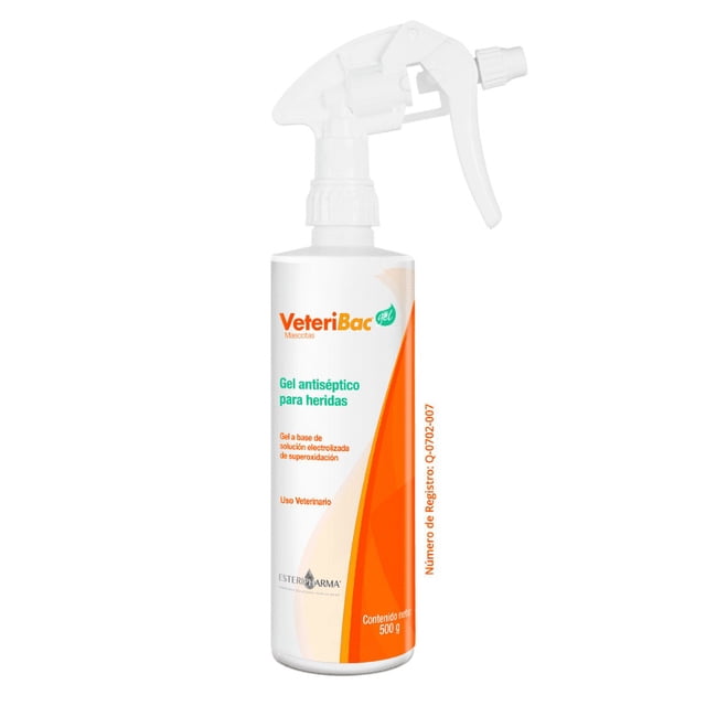 Gel Antiséptico Veteribac para Mascotas Cicatrizante y Regenerador