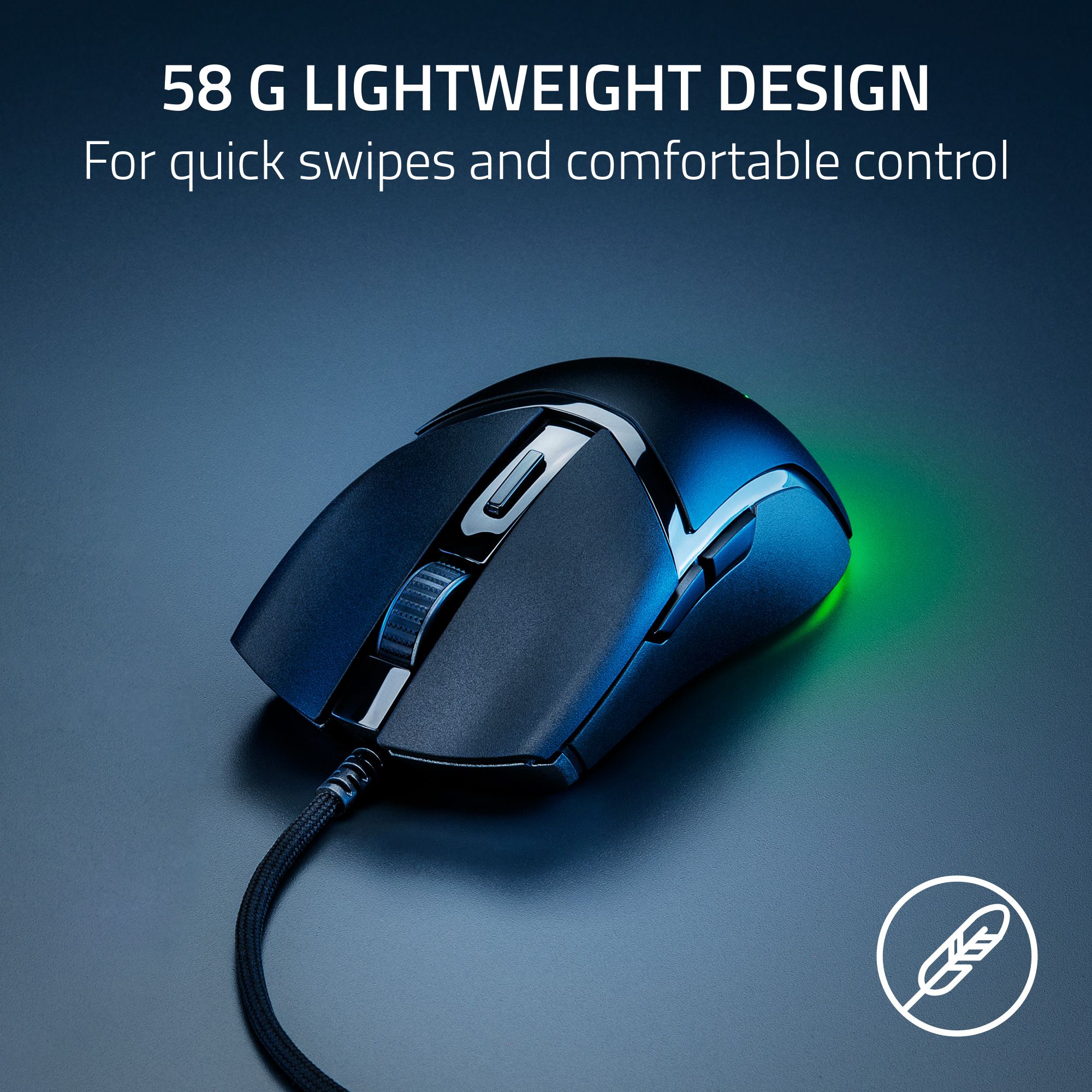 Razer Cobra Wired Gaming Mouse 58g Black photo 2