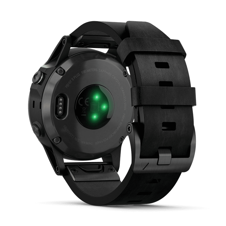 GARMIN fēnix 5 Plus Sapphire Black Garmin Fenix 5 Plus Sapphire, Black with Band - Walmart.com