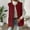 c02Red, variant on Arnsht Women's Double-sided Velvet Cardigan Vest with Pockets Solid Color Round Neck Sleeveless Vest Jacket Tops Pink S