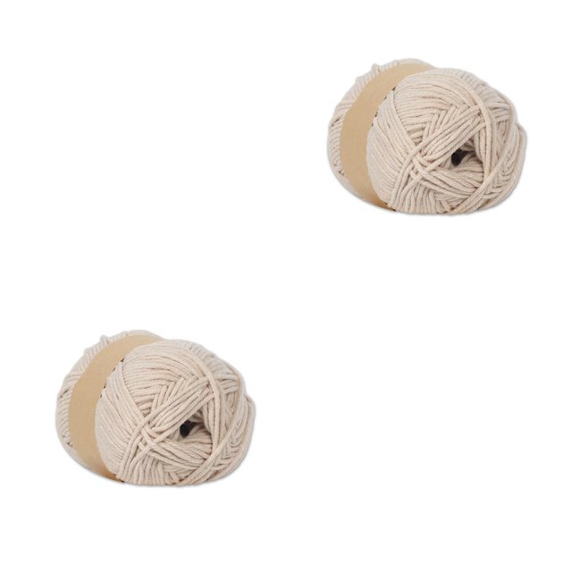 Bewildely Hilos de tejer de 5 hebras de 50g, hilo de ganchillo tejido a mano de grosor medio, suéter, bufandas, manta, gorro, suministros para No.15 2Conjunto