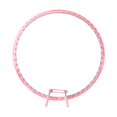 thumbnail image 2 of yuksok Embroidery Hoop Round Cross Stitch Hoop Display Frame 16cm Versatile Spring Tension Embroidery Frame for Needlework Wedding Pink, 2 of 9