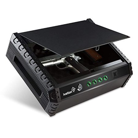Ivation Gun Safe Quick Access Digital Fits 2 Guns Solid Steel